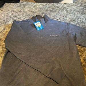 Men’s Columbia Blue 1/4 Zip size M